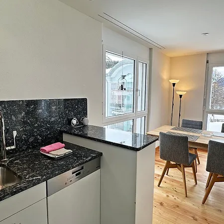 Su48 - Echtholz, 110m2, Sport, Erholung, Mit Garage Apartamento São Moritz